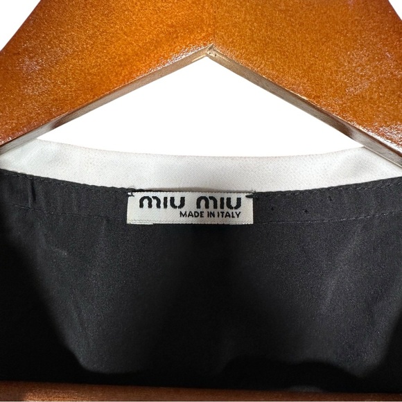 MIU MIU Silk Floral A-Line Dress - Picture 14 of 15